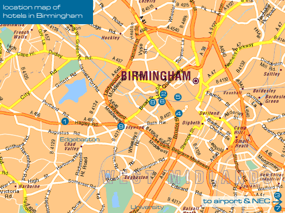 Birmingham road map